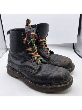 Dr. Martens 1460 SR Womens Size 7 Black Leather Slip Resistant Work Boots